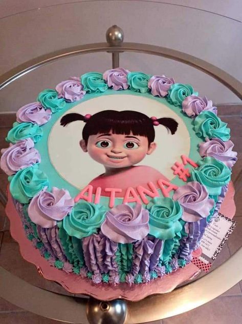 Cake Boos, Buu Monster Inc, Monster Inc Cakes, Boo Monsters Inc, Monsters Inc Boo, Cake For Kids, Monster Inc Birthday, Ideas Cumpleaños, Monster Inc