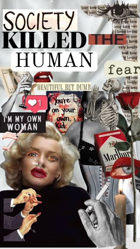 #myfirstshuffle #society #societykillsconfidence #statement #marilynmonroe For an art assignment maybe :) Society Standards, Expressions Photography, Art Assignments, Smash The Patriarchy, Beauty Standards, Graphic Design Art, Dumb And Dumber, Anger, Human