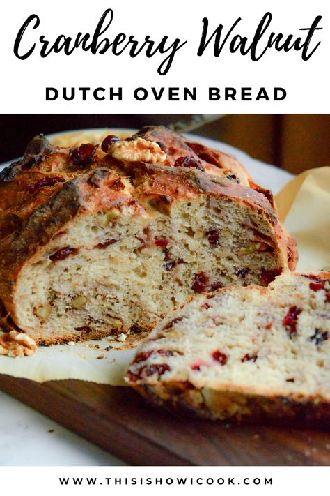 Cranberry Walnut Bread Recipe, Rice Bread Recipe, Dried Cranberries Recipes, Cranberry Nut Bread, Walnut Bread Recipe, Homemade Bread Dough, Cranberry Walnut Bread, Cranberry Bread Recipes, Oven Bread