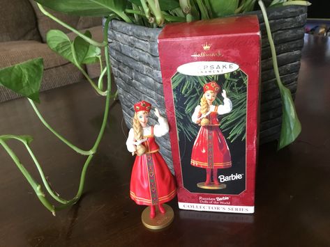 Barbie Hallmark Ornament Russian Barbie Russian Barbie, Barbie Christmas Tree, Barbie Ornaments, Barbie Christmas, Christmas Barbie, Hallmark Ornaments, Barbie Friends, Inner Child, Hallmark