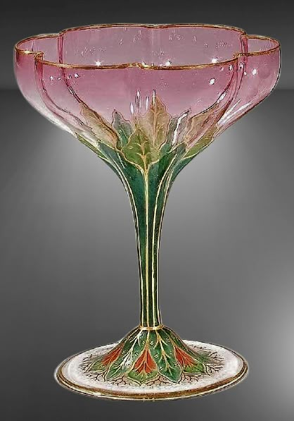 Fancy Glassware, Pink Interior Design, Dark Deco, Beautiful Glassware, Unique Glassware, Crystal Goblets, Crystal Dishes, Rose Medallion, Monster High Pictures