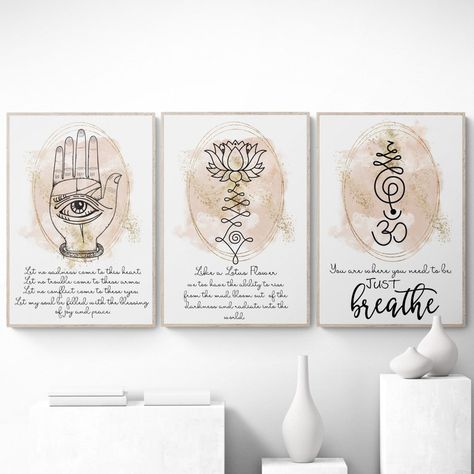 Buddha Wall Art Canvases, Lotus Flower Quote, Meditation Pictures, Yoga Room Design, Flower Quote, Yoga Wall Art, Cabinet Medical, Yoga Studio Decor, Buddha Wall Art