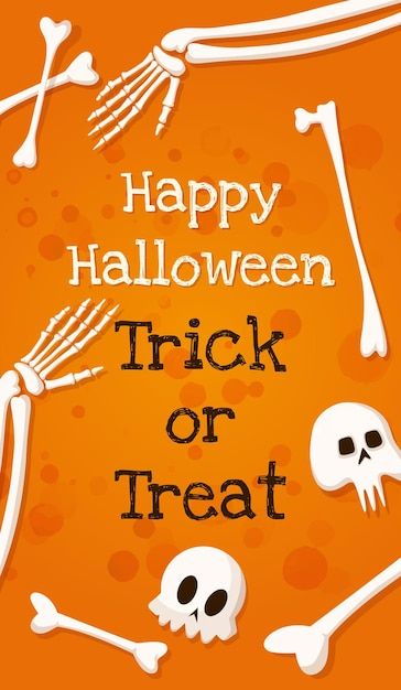 Lettering happy halloween and trick or t... | Premium Vector #Freepik #vector #halloween-silhouette #halloween-cartoon #halloween #bat Happy Halloween Wallpaper, Hand Bones, Silhouette Halloween, Halloween Silhouette, Cartoon Halloween, Halloween Cartoon, Daycare Crafts, Halloween Bat, Holiday Wallpaper