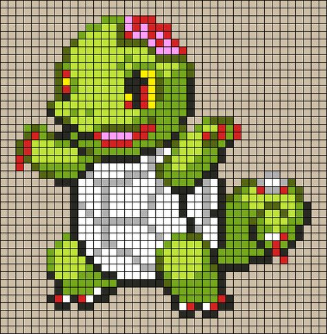 Alpha pattern #137125 | BraceletBook Halloween Pokemon Cross Stitch, Halloween Pokemon Pixel Art, Halloween Pokemon Perler, Squirtle Cross Stitch, Halloween Zombie Costume, Water Halloween, Minecraft Shop, Halloween Pixel Art, Pokemon Starter