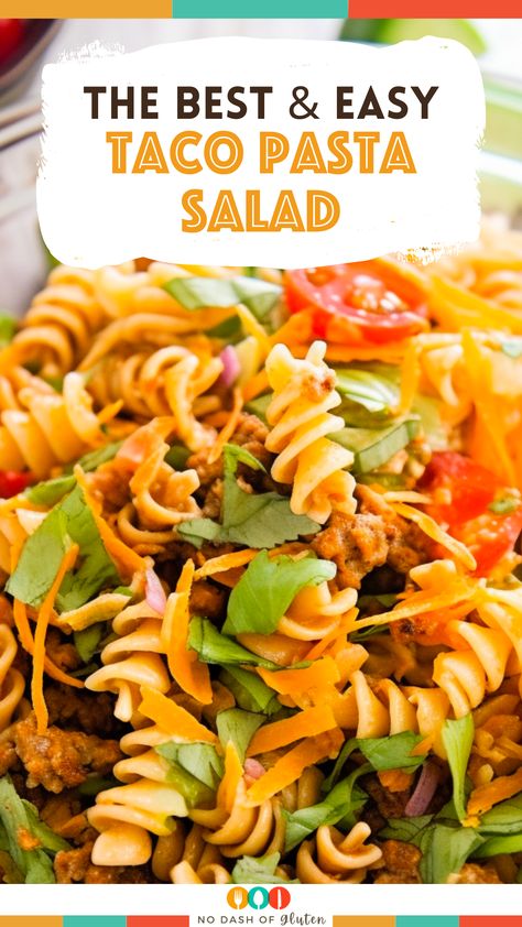 Cajun Pasta Salad Cold, Pasta Taco Salad Recipe, Taco Pasta Salad Recipes, Cold Taco Pasta Salad, Best Spaghetti Recipe, Rotini Pasta Salad, Pasta Side, Taco Pasta Salad, Veggie Side Dish Recipes