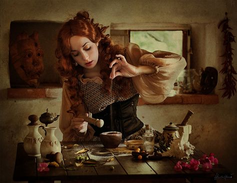 potion making Dream Photography, Hedge Witch, Witch Spell, Witch Magic, The Worst Witch, Witchy Woman, Kitchen Witch, Book Of Shadows, Character Inspiration