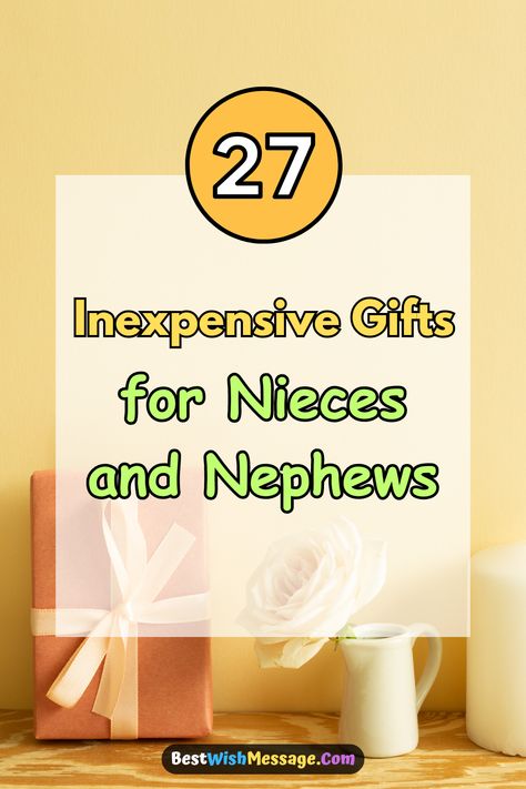 🎉 Make memories that last a lifetime with these 27 exclusive and pocket-friendly gifts for your nieces and nephews! Explore our collection and spread smiles without breaking the bank. 🎁 #NieceAndNephewLove #AffordableJoy #FamilyFun #GiftsUnder20 💝 Diy Gifts For Niece From Aunt, Niece Gifts From Aunt, Gift Ideas For Nieces And Nephews, Niece And Nephew Christmas Gift Ideas, Christmas Gifts For Nieces And Nephews, Gifts For Nieces And Nephews, Gifts For Niece From Aunt, Empty Nesters Gifts, Christmas Gifts For Nephews