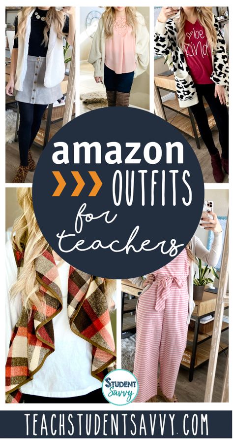 TEACHER OUTFITS – TOP AMAZON FINDS! – Student Savvy Plus Size Teacher Outfits Elementary, Amazon Teacher Outfits, Teacher Outfits Amazon, Casual Teacher Outfits, Top Amazon Finds, School Teacher Outfits, Preschool Teacher Outfits, Teacher Outfits High School, Teacher Attire