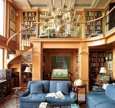 Library Bedroom, Library Room, Curved Staircase, Home Libraries, Library Design, Level Homes, Home Library, Reading Nook, My Dream Home