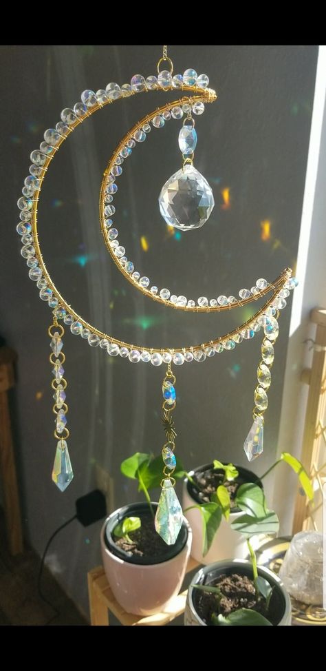 Boho Window Decor, Wire Suncatcher, Boho Window, Witchy Cottagecore, Rainbow Dance, Cottagecore Home Decor, Cottagecore Vibes, Cottagecore Home, Birthday Gift For Friend