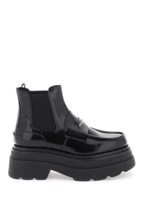 Discover great products at the best prices at Dealmoon. Alexander Wang platform carter ankle boots. Price:$544.70 at Coltorti Boutique Metal Lettering, Fall Boots, Boots Fall, Boots For Sale, Black Ankle Boots, Luxury Retail, Leather Interior, Leather Ankle Boots, Alexander Wang