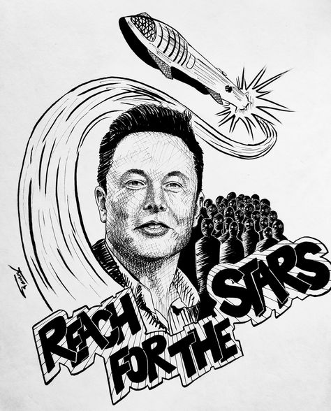 #elonmusk Elon Musk Illustration, Elon Musk Drawing, Alon Musk, Afterlife Art, Elon Reeve Musk, Line Illustration, Elon Musk, Kids Activities, Illustration Drawing