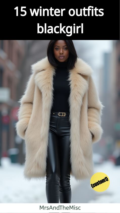 winter outfits blackgirl Winter Clothes For Black Women, Extreme Cold Winter Outfits, Cute Winter Bar Outfits, Blonde Hair Black Women Outfits, Winter Outfits For Nyc Cold Weather, What To Wear To The Zoo Outfits Winter, Brunch Date Outfit Winter Casual, Glamour Winter Outfit, Winter Outfits Black Women 2024