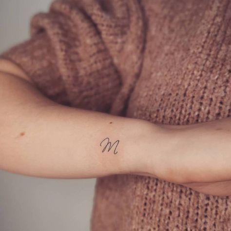 Lowercase M Tattoo, M Cursive Tattoo, Cursive M Tattoo, M Tattoo Letter, Letter M Tattoo, Letter M Tattoos, M Tattoo, Latin Script, M Tattoos