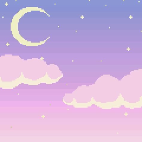 Gift Pixel Art, Pixel Sky, Pixel Moon, Aesthetic Pixel Art, Banner Doodle, Gif Background, Guideline Template, Blue Butterfly Wallpaper, Pixel Art Background