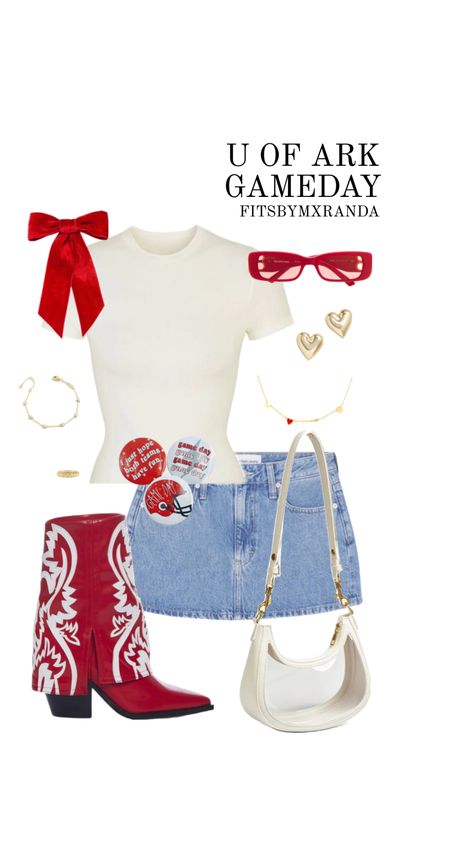 U ARKANSAS GAMEDAY FIT #outfitinspo #gameday #gamedayfit #gamedayoutfit #gamedayfits #arkansas Alabama Gameday Outfit, Bama Gameday, Uga Gameday, Gameday Fits, College Gameday Outfits, Game Day Fits, Gameday Outfits, College Gameday, College Game Day