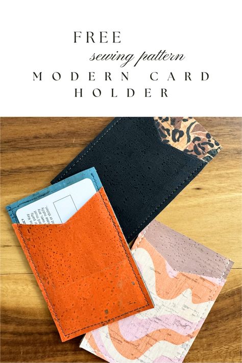 This free sewing pattern is a quick little diy card holder works great for anyone looking for a compact way to carry cards, cash, gift cards or business cards. It is useful for all ages and sews up as quickly as it takes to cut the fabrics. Maybe even faster.

#freesewingpattern #sewingpattern #sewingideas #sewingwithscraps #diysewing #diysewingpattern #sewingwithcork Diy Card Holder, Newsletter Signup, Free Sewing Pattern, Modern Card, Cash Gift, Diy Sewing Pattern, Learning Italian, Pattern Modern, Modern Gift