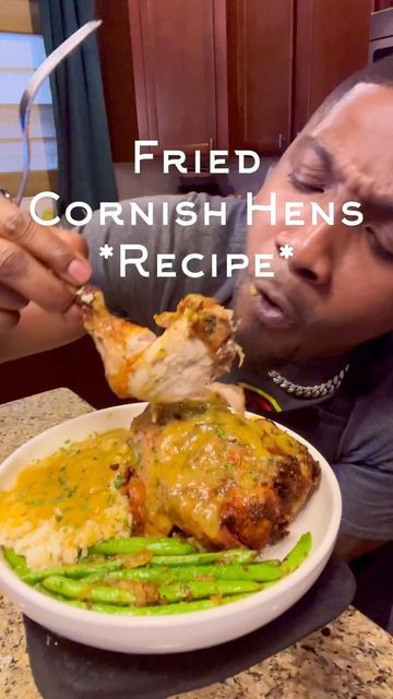 Fried Cornish Hen Recipe, Fried Cornish Hens, Cornish Hen Recipe, Cornish Hen, Cornish Hens, Deep Fried Food, Cooking Measurements, Gucci Mane, 21 Savage