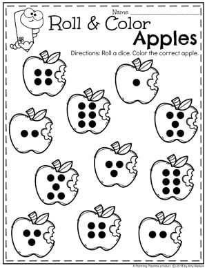 Apple Size Sorting Printable, Apple Large Group Activities Preschool, Apple Math Worksheets, Preschool Apple Theme Activities, Apple Thematic Unit Kindergarten, Apple Themed Math Activities, Fall Preschool Worksheets, Apple Theme Activities, Preschool Apple Theme