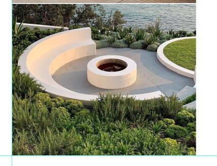 Outdoor Fire Pit Seating, Outdoor Fire Pit Area, Sunken Fire Pits, Outdoor Fire Pit Designs, Fire Pit Landscaping, Backyard Oasis Ideas, Round Fire Pit, Fire Pit Seating, Concrete Fire Pits