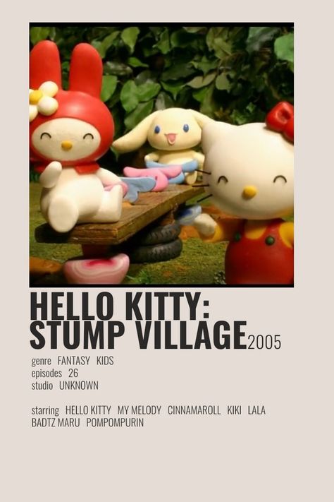 Sanrio Minimalist Poster, Vintage Hello Kitty Poster, Hello Kitty Wall Prints, Hello Kitty Movie Posters, Hello Kitty Series, Hello Kitty Animated Wallpaper, Stump Village Hello Kitty, Hello Kitty Poster Prints, Hello Kitty Stickers Printable