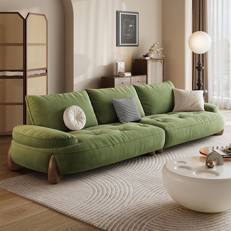 Fortuna Femme 110.24'' Pillow Top Arm Modular Sofa | Wayfair Green Couches, Modern Recliner Sofa, Modern Recliner, Green Couch, Unique Sofas, Room Redesign, Green Sofa, Living Room Furniture Sofas, Couch Furniture