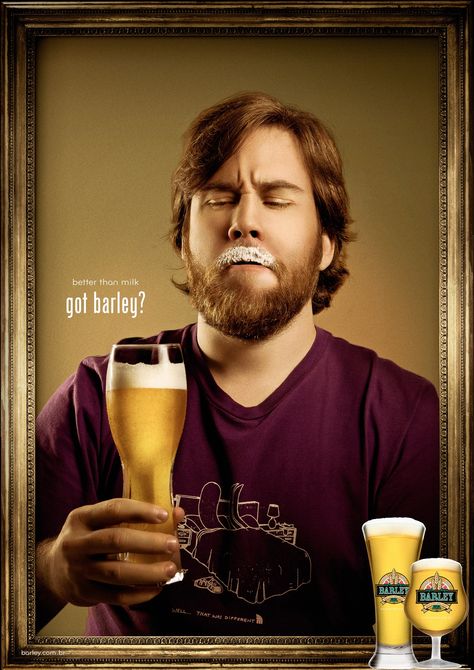 Bavaria Beer, Barley Beer, Creative Advertisement, Beer Display, Beer Commercials, Copy Ads, Got Milk, Beer House, Beer Ad