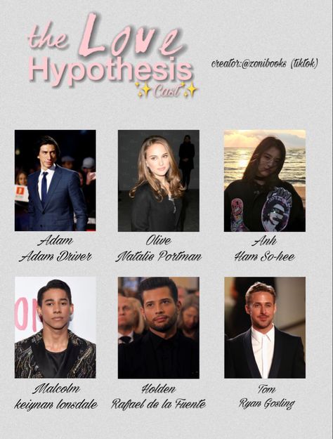 the love hypothesis Love Hypothesis Characters, The Love Hypothesis Characters, The Love Hypothesis Fan Cast, Adam Carlson The Love Hypothesis, Tom Benton The Love Hypothesis, The Love Hypothesis Fanart, The Love Hypothesis Aesthetic, Love Hypothesis Aesthetic, The Love Hypothesis