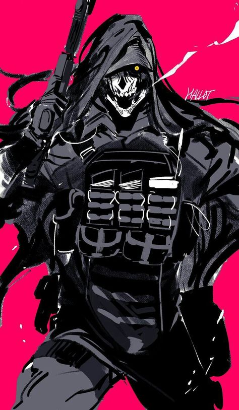 Video Game Boss Concept Art, Cyberpunk Dark Aesthetic, Possessed Character Design, Masked Character Design, Villain Ideas Character Design, Cyberpunk Villain, Evil Character Design Male, Biker Character Design, Mutant Character Design