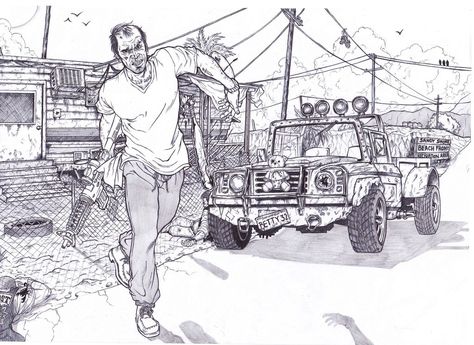 Gta 5 Trevor Philips by BigDadyBear.deviantart.com on @DeviantArt Gta 5 Trevor, Grand Theft Auto Artwork, Trevor Philips, Trailer Park Boys, Coloring Pages Inspirational, My Hero Academia Shouto, Dark Soul, Mom Art, A Lot Of People