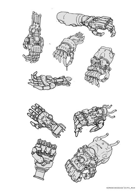 Robot Design Sketch, Robot Sketch, Robot Hand, Arte Robot, Arte Cyberpunk, Cyberpunk Character, Arte Inspo, Robot Design, Robot Art