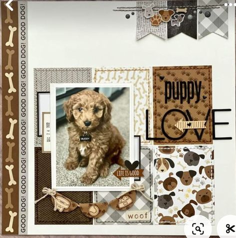 Scrapbooking Dogs Ideas, Scrapbook Ideas Pets, Dog Scrapbook Pages Ideas, Pet Journal Ideas, Dog Scrapbook Pages, Pet Scrapbook Ideas, Dog Scrapbook Ideas, Scrapbooking Pets, Scrapbook Shadow Box