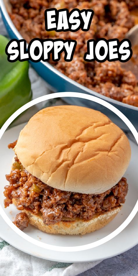 Cheeseburger Sloppy Joes, Best Sloppy Joe Recipe, Sloppy Joe Recipe Easy, Homemade Sloppy Joe Recipe, Sour Cream Potatoes, Sloppy Joe Recipe, Sloppy Joes Easy, Homemade Sloppy Joes, Joe Recipe