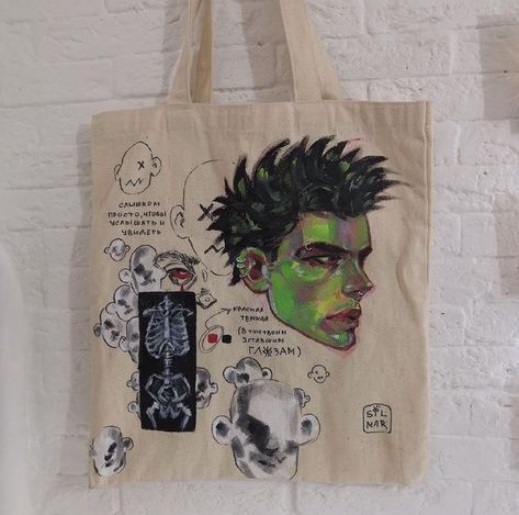 Collage Bag, Posca Art, Painted Tote, Arte Inspo, Painted Clothes, Wow Art, Hippie Art, Inspiration Art, Funky Art