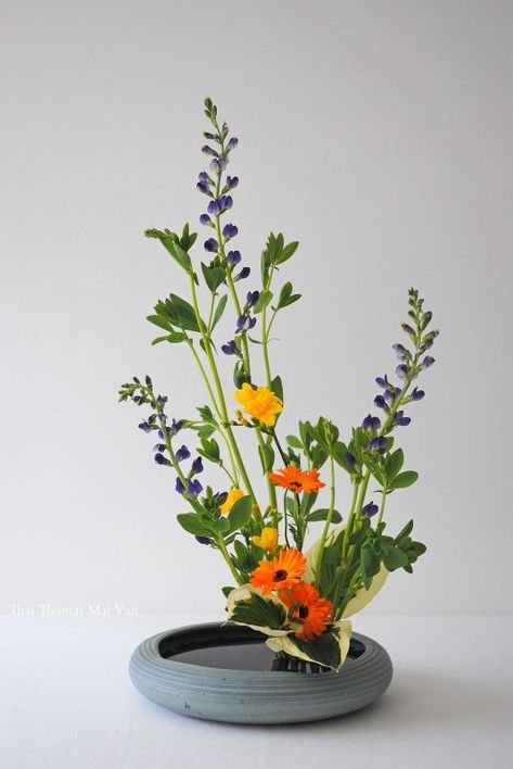 Art Floral Japonais, Arreglos Ikebana, Ikebana Sogetsu, Sogetsu Ikebana, Ikebana Arrangements, Ikebana Flower Arrangement, Ikebana Vases, Creative Flower Arrangements, Flower Arrangements Simple