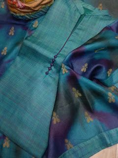 Tussar Silk Churidar Designs, Maheshwari Silk Suits Neck Designs, Pure Silk Kurti Designs, Tussar Silk Suits Designs, Tussar Suit Design, Pure Silk Suits Design, Tusser Silk Saree Blouses Designs, Silk Cotton Kurti Designs, Silk Chudidar Salwar Suits