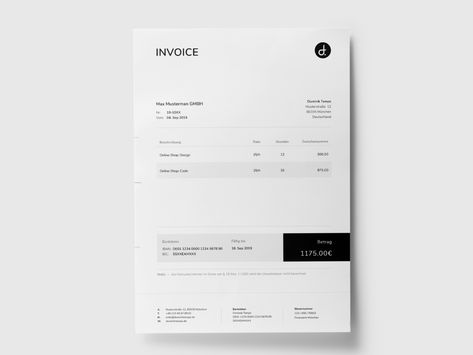 Personal Invoice Design Quotation Format, Invoice Design Template, Price List Design, Business Invoice, Invoice Design, Brochure Template Layout, Name Card Design, Documents Design, Web Design Projects