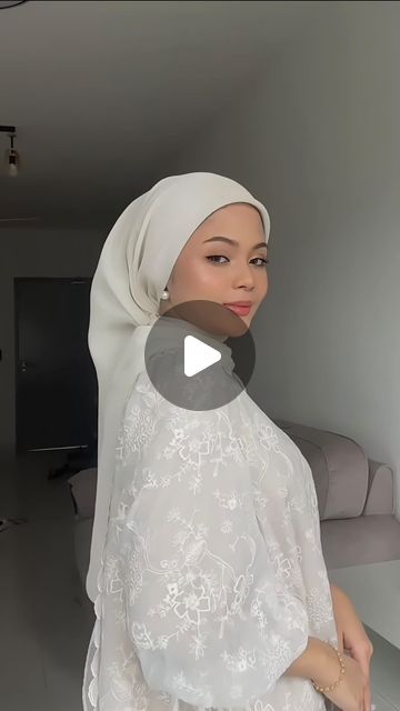 Tofu Cream, Hijab Look, Marshmallow Cream, Hijab Tutorial, Hijab Fashion, Cream, Square, On Instagram, Instagram