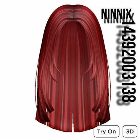 Red Hair Codes Brookhaven, Roblox Codes For Hair Red, Bloxburg Red Hair Codes, Red Hair Codes For Berry Ave, Roblox Red Hair Codes, Red Hair Roblox, Blonde Hair Roblox, Red Bangs, Brookhaven Codes