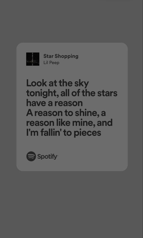 Qoutes From Songs Lyrics, Relatable Spotify Lyrics, Star Shopping Lyrics, Song Widget, Spotify Lyrics Wallpaper, Your Eyes Lyrics, Spotify Lyrics Aesthetic, Nf Lyrics, Lil Peep Lyrics