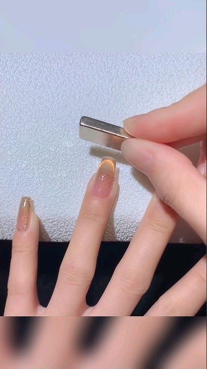 French Cat Eye Nail Design Tutorial! #nailart #varnail #nailtutorial - YouTube French Cateye Nail, Cat Eye French Tip Nails, Cat Eye French Tip, Eye Nail Design, French Cat Eye, Nail Design Tutorial, French Cat, Cat Eye Nail, Nail Designs Tutorial