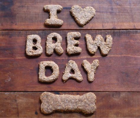 Spent Grain Dog Treats, Dog Treats Recipe, Homemade Dog Cookies, Spent Grain, Healthy Dog Treats Homemade, Cooking With Beer, Dog Treats Homemade Recipes, Healthy Dog Treat Recipes, Dog Cookies