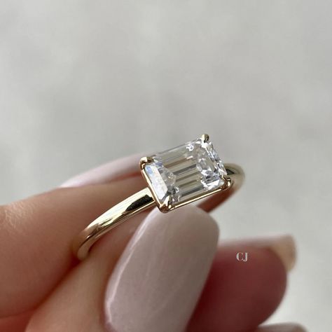 Emerald cut diamonds