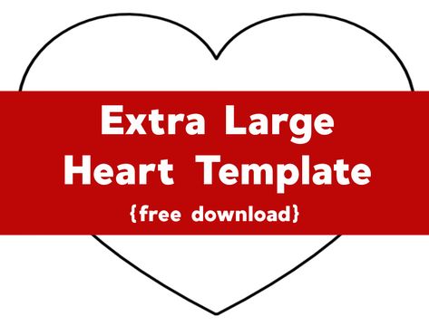 Super Sized Heart Outline – Extra Large Printable Template - use this free print out for sewing patterns, kids crafts, coloring sheets to print out, etc. Large Heart Template Printable Free, Macaron Quotes, Landforms Activities, Heart Patterns Printable, Printable Letter Stencils, Sewing Patterns Kids, Heart Shapes Template, Graduation Poems, Letter Stencils Printables