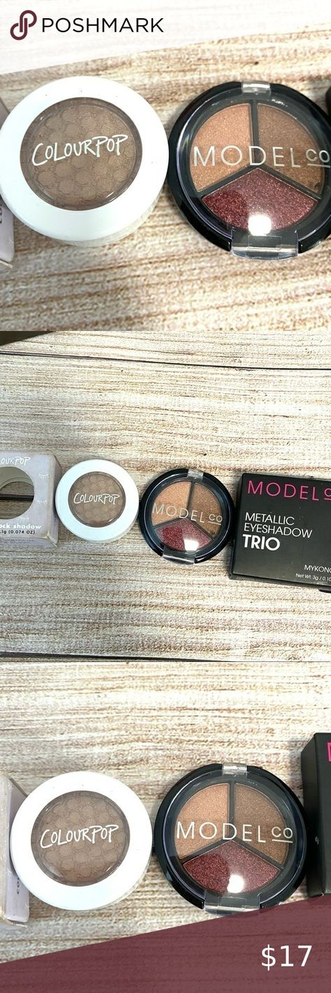 ColourPop Supershock Shadow Truth & ModelCo Metallic Eyeshadow Trio lot Super Shock Shadow, Super Shock, Metallic Eyeshadow, Mykonos, Shop My, 10 Things, Closet, Clothes Design