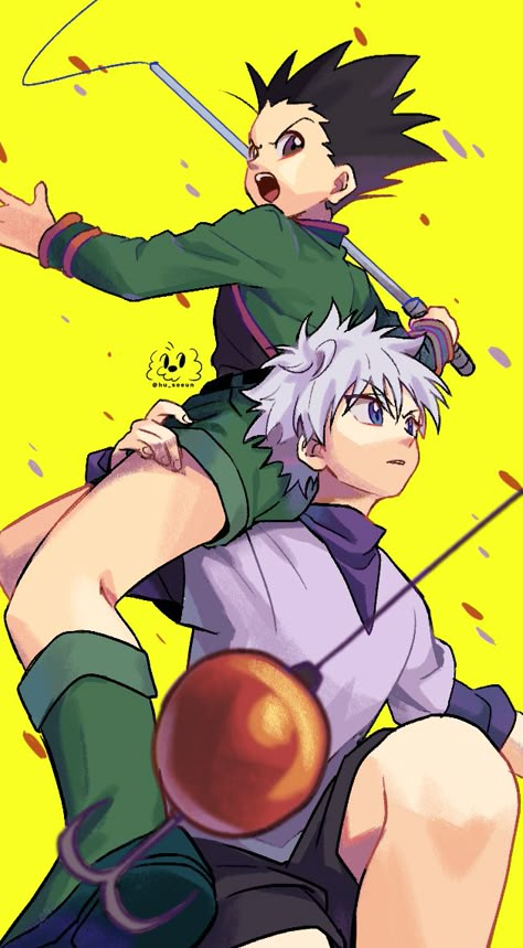 Best Shounen Anime, Hunterxhunter Gon, Jessie Pokemon, Gon And Killua, Hunterxhunter Killua, Youtube Banner Backgrounds, Funny Disney Jokes, Hunter Anime, Bts Chibi