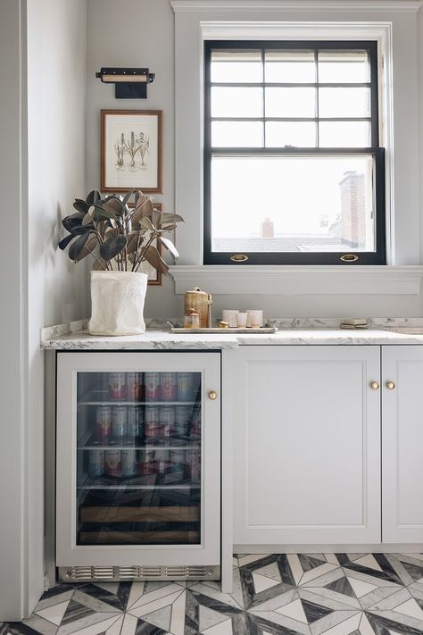 Coffee Bar Area, Bar Cabinet Design, Modern Traditional Decor, Jean Stoffer Design, Stoffer Home, Jean Stoffer, Greek Revival Home, English Garden Design, Built In Bar