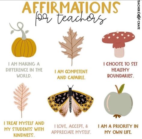 Happy Monday everyone! Affirmations For Teachers, Teacher Vision Board, Practice Self Care, Homeschool Teacher, Classroom Quotes, Teaching Quotes, Parent Teacher, Happy Monday Everyone, Teacher Inspiration