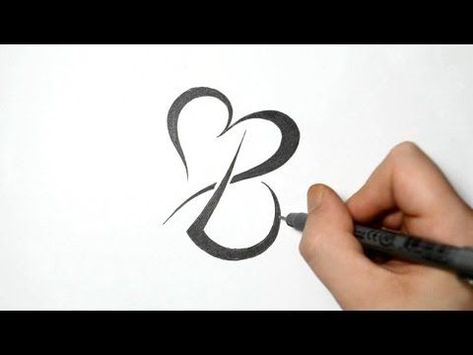 Letter B and heart tattoo | tattoo ideas | Pinterest | Letter b ... Letter B Tattoo, Cursive Tattoos, Small Quote Tattoos, Small Tattoos Simple, Disney Tattoo, Initial Tattoo, Heart Tattoo Designs, Fancy Letters, B Tattoo