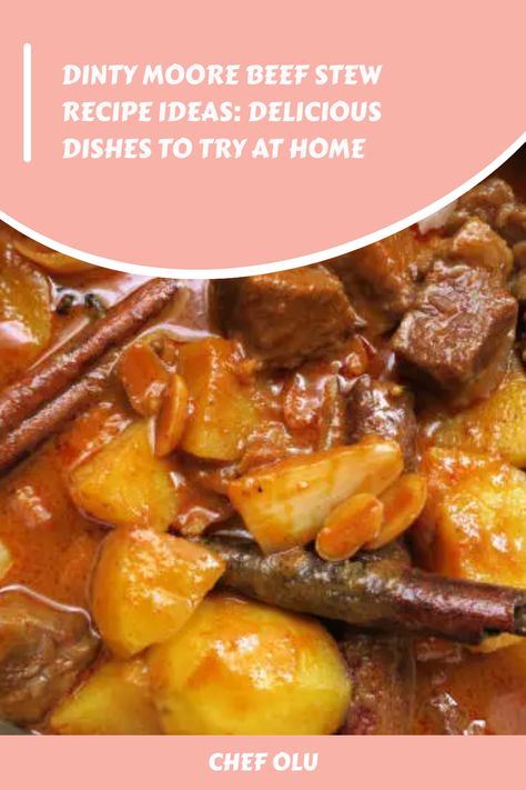 Dinty Moore Beef Stew Recipe Ideas: Delicious Dishes To Try At Home Dinty Moore Beef Stew Recipe, Canned Stew, Dinty Moore Beef Stew, Beef Cubed Steak, Fig Jam Recipe, Crockpot Christmas, Stew Dinner, Gourmet Meals, Making Mashed Potatoes